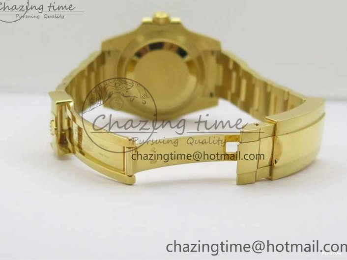 MiroTime 0111 WaterResistant Submariner 116618 LN D1F Best Edition YG Wrapped Black Dial on YG Wrapped Bracelet A 2588